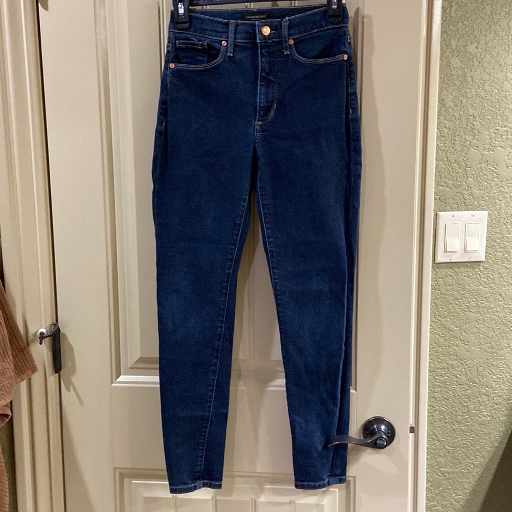 HighRise Skinny Jeans By Banana Republic Brand Euc